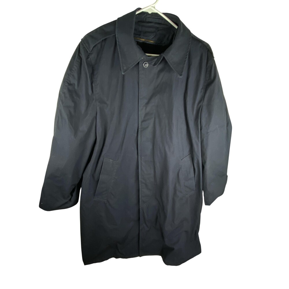 Vintage Centre Mfg Co All Weather Coat Mens 42R Blue AF Removable Liner Military